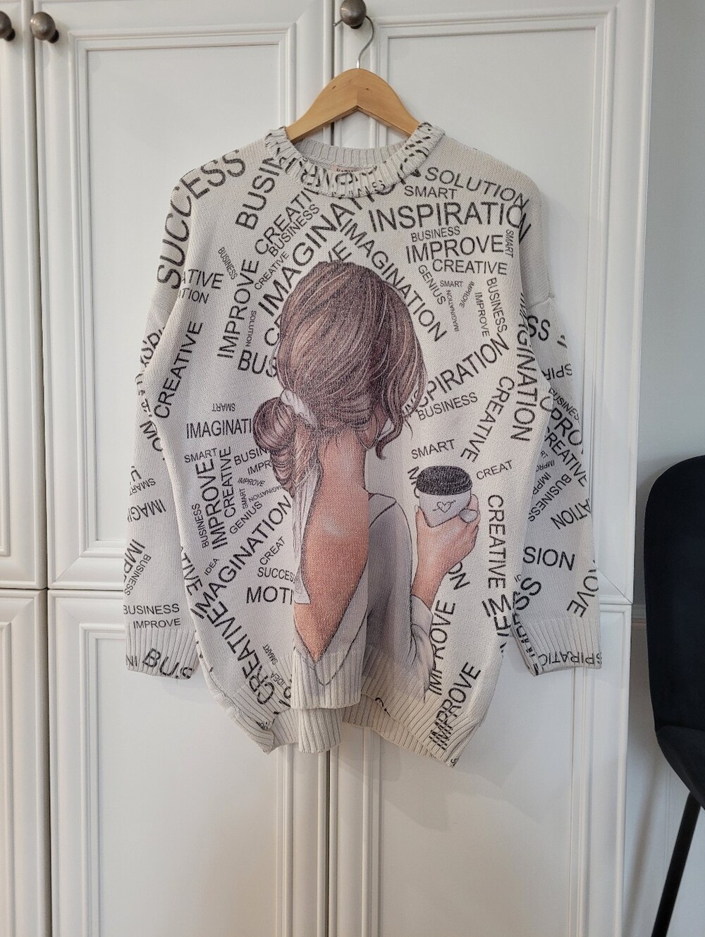 HATUNatila Gorgeous gr.\n Aphic sweater LG